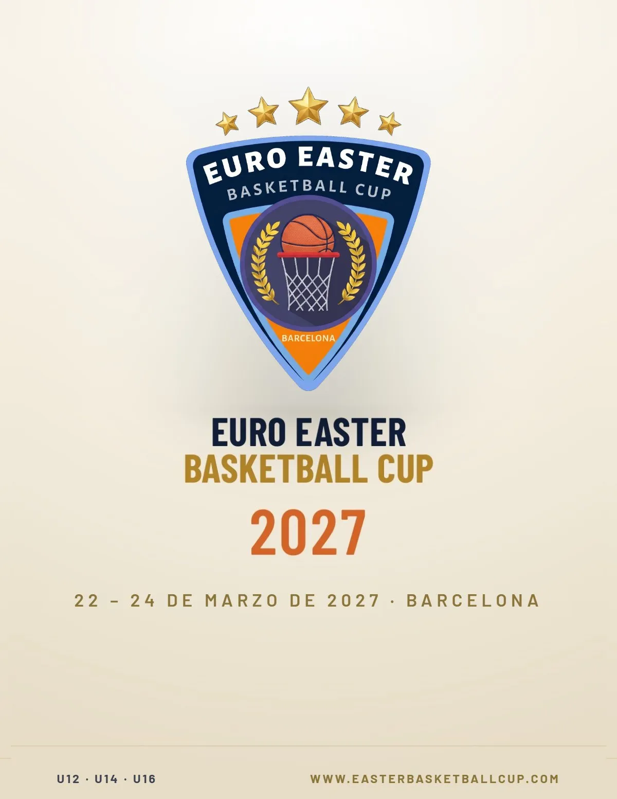 Portada: Euro Easter Basketball Cup 2027 — catálogo oficial