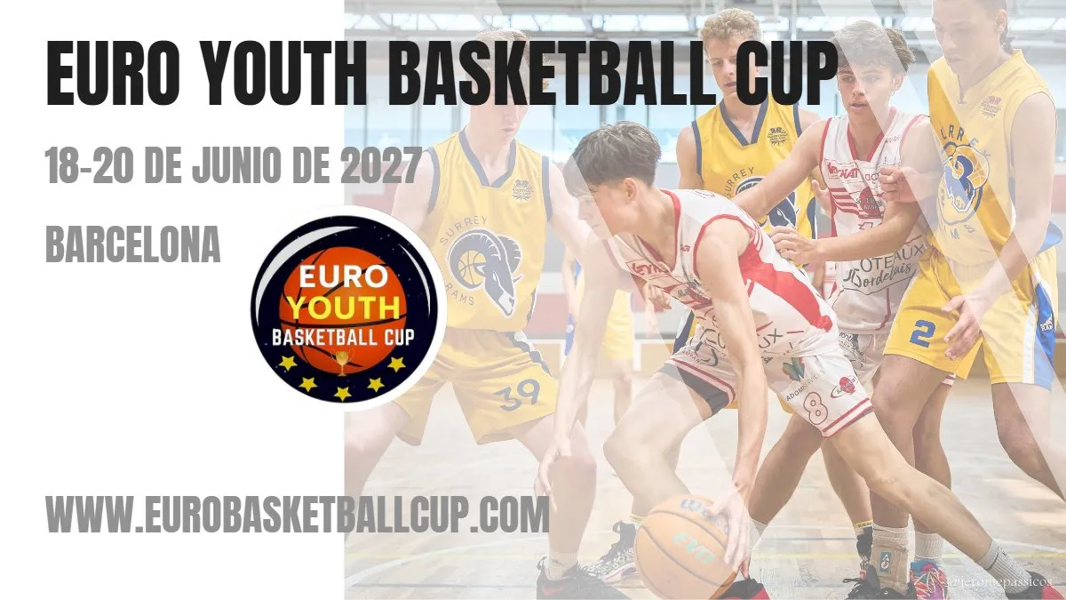 Portada: Euro Youth Basketball Cup 2027 — catálogo oficial