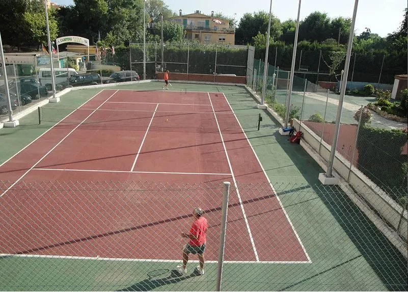 Sports courts in the hotel grounds